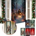 thumbnail image 5 of Enchanting Cottage Door Cover Tapestry for Festive Holiday Party Decorations and Seasonal Home Entrance Embellishments, 5 of 5