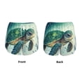 thumbnail image 5 of Lsque Watercolor Turtle1 Printed Women's Running Shorts with Liner Pockets,Elastic Quick Dry Workout Athletic Gym Yoga Shorts,Womens High Waist Shorts-Large, 5 of 9