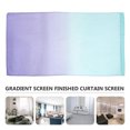 thumbnail image 4 of RENACLIPY 1Pc Bicolor Voile Curtain Blue Multicolor Window Screen Easy Install for Room Decoration, 4 of 7