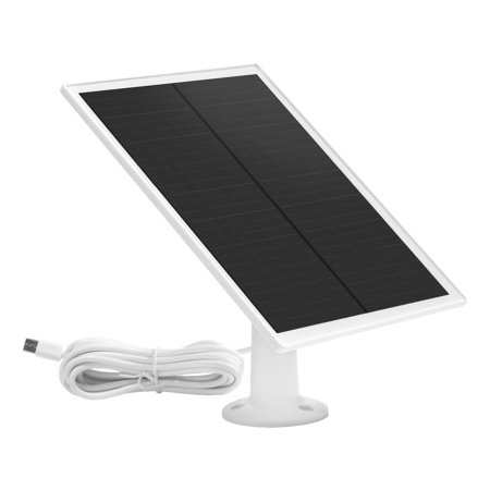 EcoCharge Solar Panel for Outdoor Security Cameras, 6W Waterproof Power Supply