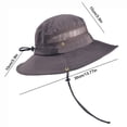 thumbnail image 5 of Sombrero Bucket Malla Transpirable Sombreros de Playa Protección UV para Hombres Mujeres ( ) Café, 5 of 5