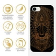 thumbnail image 4 of Case Yard Wooden Case for iPhone-SE Soft TPU Silicone cover Slim Fit Shockproof Wood Protective Phone Cover for Girls Boys Men and Women Supports Wireless Charging Baboon Monkey Design, 4 of 7