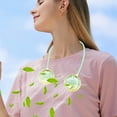 thumbnail image 2 of Hwkond Neck Fan Sports Portable Necks Fan Foldable Hose USB Charging Long Battery Life Three-speed Adjustment Small Fan Outdoor Travel Car Portable Silent Fan on Clearance, 2 of 8
