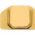 thumbnail image 5 of Stainless Steel Polished Yellow Ip-Plated Signet Ring (Size 10) Made In China sr654-10, 5 of 5