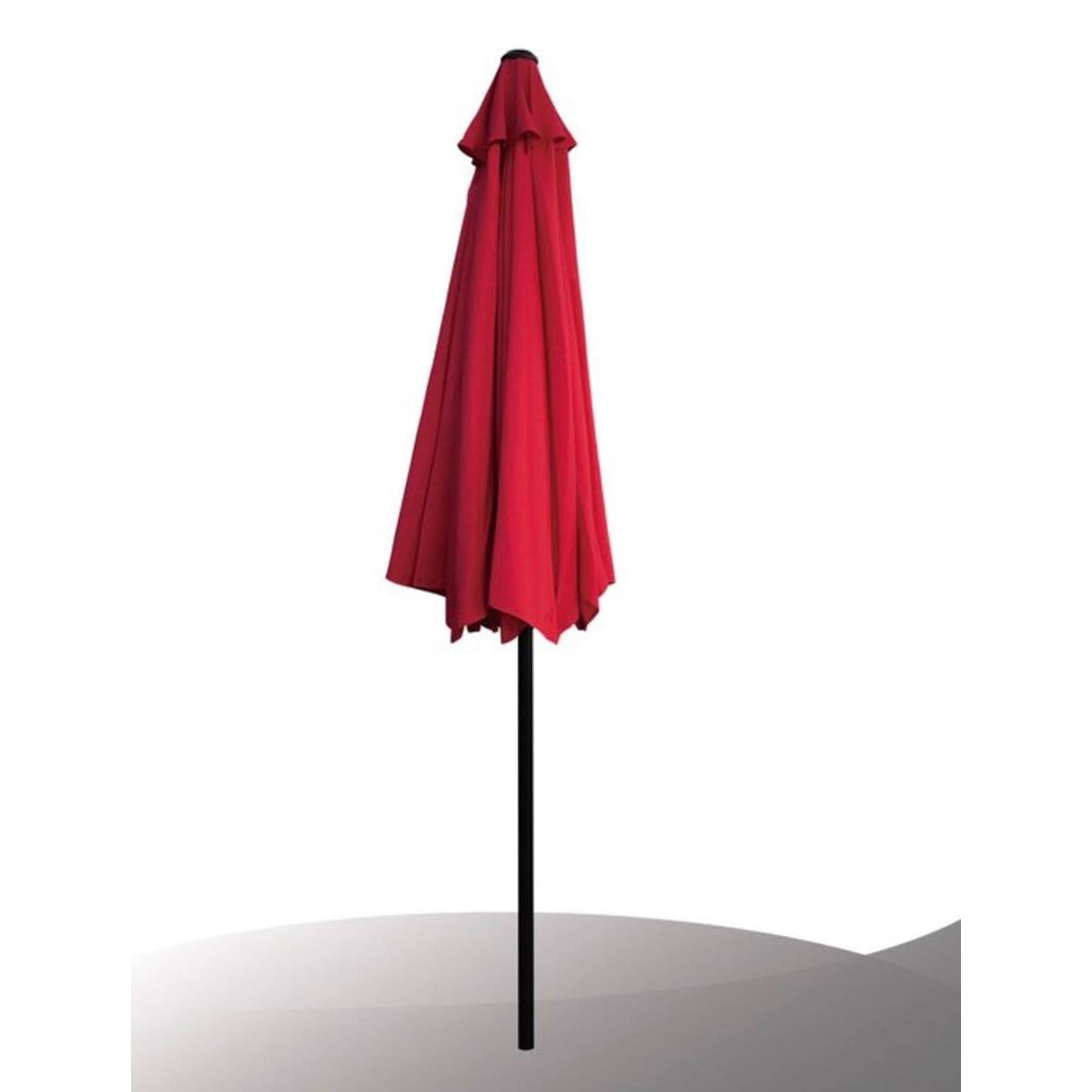 8' Patio Umbrella Outdoor Table Umbrella with 8 Sturdy Ribs (Red), DSF Patio