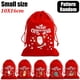 thumbnail image 3 of 20/1 piezas de bolsas de terciopelo rojo para Navidad, bolsa con cordón para envolver dulces de muñeco de nieve de Papá Noel, bolsa de almacenamiento para decoración de fiesta de Año Nuevo, 3 of 5