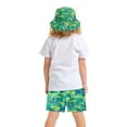 thumbnail image 2 of Gubotare Toddler Swim Trunk Boys Swim Trunks Funny Print Surfing Board Shorts Quick Dry UPF 50+ Beachwear Swimsuit Size 10-12T (Green,10-12 Years), 2 of 4