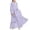 ZA-Purple-summer linen dresses, variant on Wiyuqeen Muslim Chiffon Abaya for Girls Open Front Cardigan Modest Dress 3 Layers Ruffle Cut Middle East Arabian Robe 5-14Y