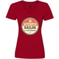 thumbnail image 3 of Inktastic Sailing Gift for Sailor Sailboat Women's V-Neck T-Shirt, 3 of 5