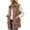 Brown, variant on Staron Women's Sleeveless Vests for Women Casual Basic Collared Button Down Loose Fit Fall Winter Coat Jacket Vest, Army Green L