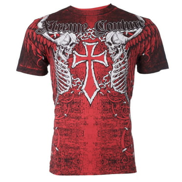 XTREME COUTURE by AFFLICTION Men T-Shirt LOCKDOWN Tattoo Biker ...