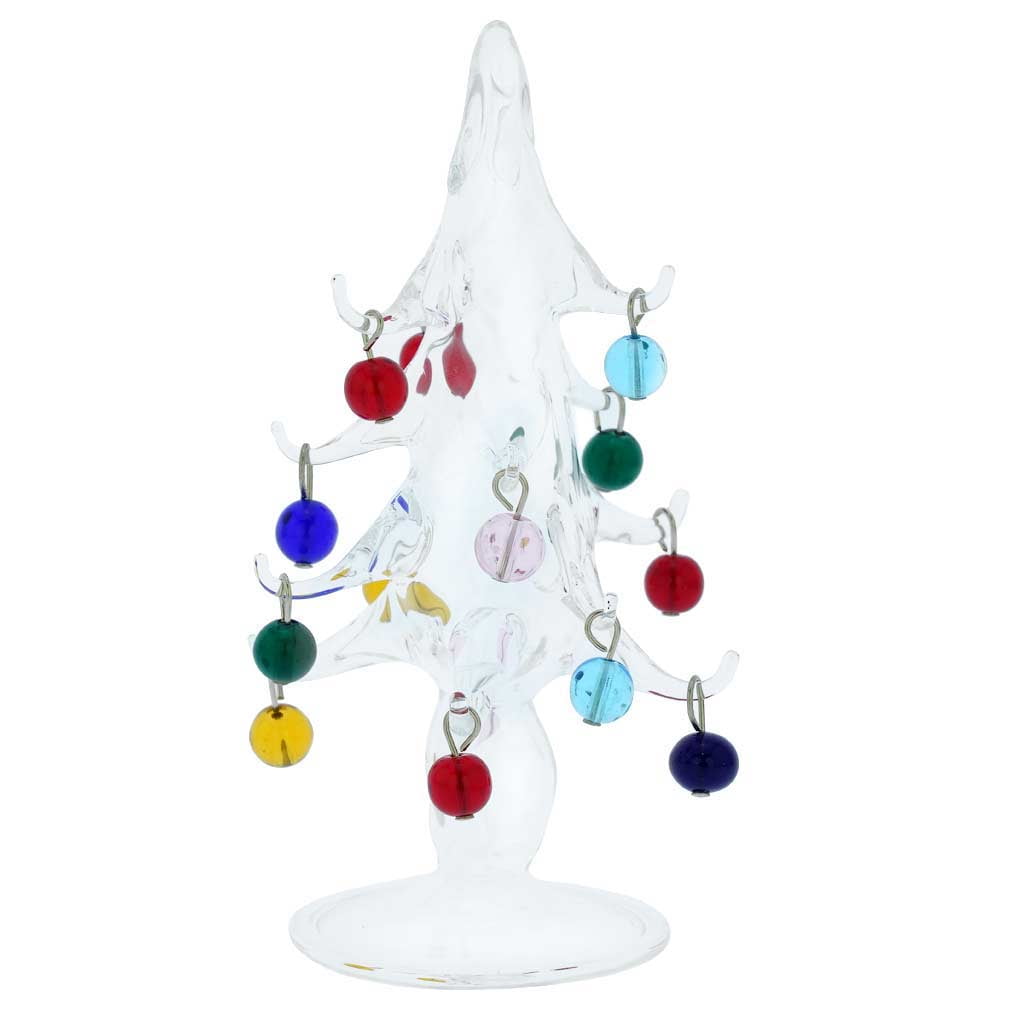 GlassOfVenice Murano Glass Christmas Tree With Ornaments
