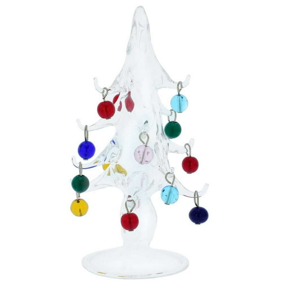 GlassOfVenice Murano Glass Christmas Tree With Ornaments