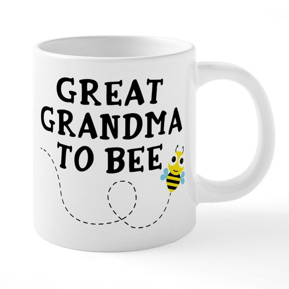 CafePress - Great Grandma To Bee - 20 Oz White Ceramic Mega Mug