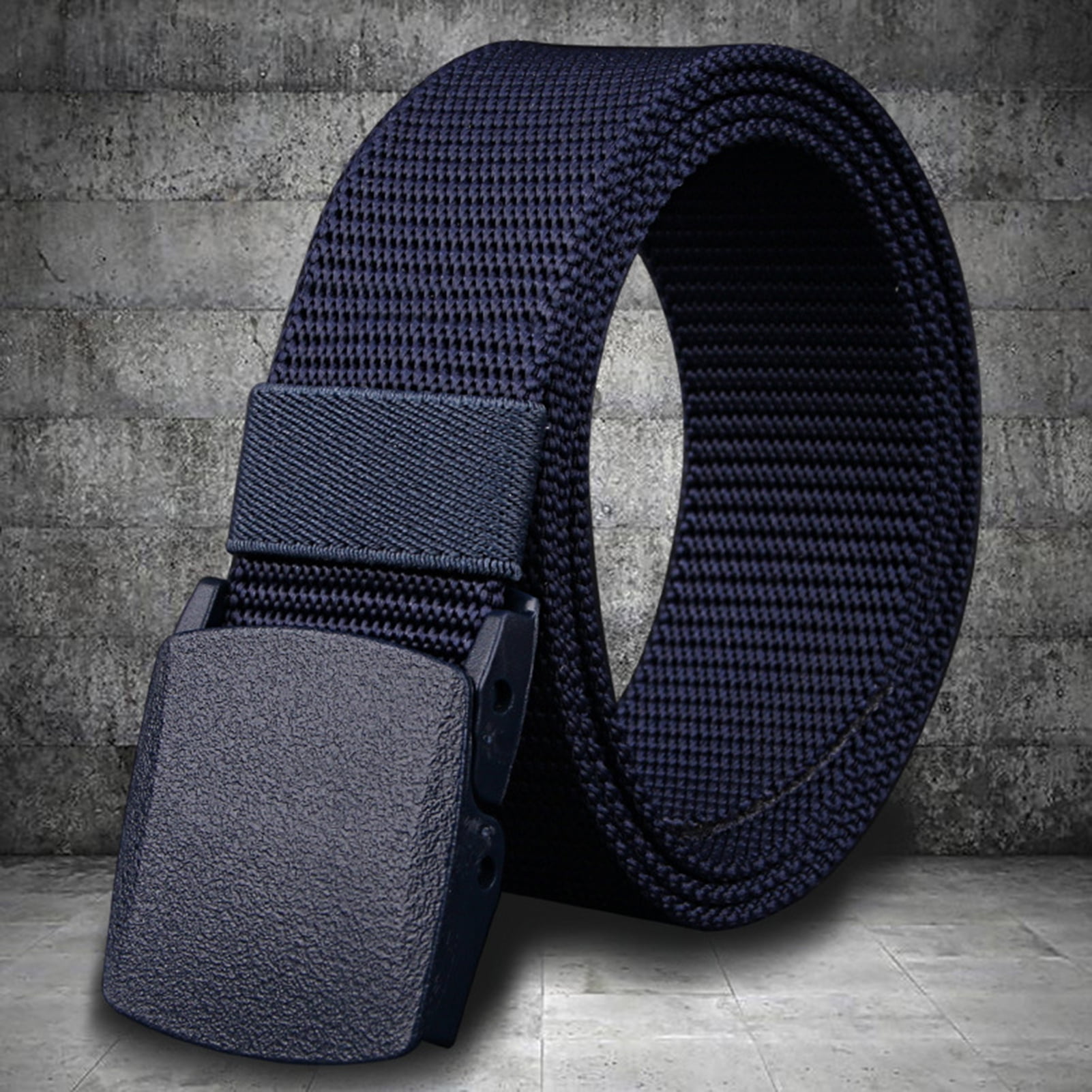 Military Tactical Belts Breathable Webbing Canvas Belt with Plastic Buckle for Pants Size Below 46 Men's Nylon Belt 
