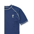 thumbnail image 3 of iXtreme Boys Solid Rash Guard Swim Top with Short Sleeves, Sizes 4-18, 3 of 4