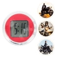 thumbnail image 4 of Shisuyan Waterproof Self-adhesive Motorcycle Digital Clock For Universal Car Dashboard Clock Auto Interior Decoration (Red), 4 of 8