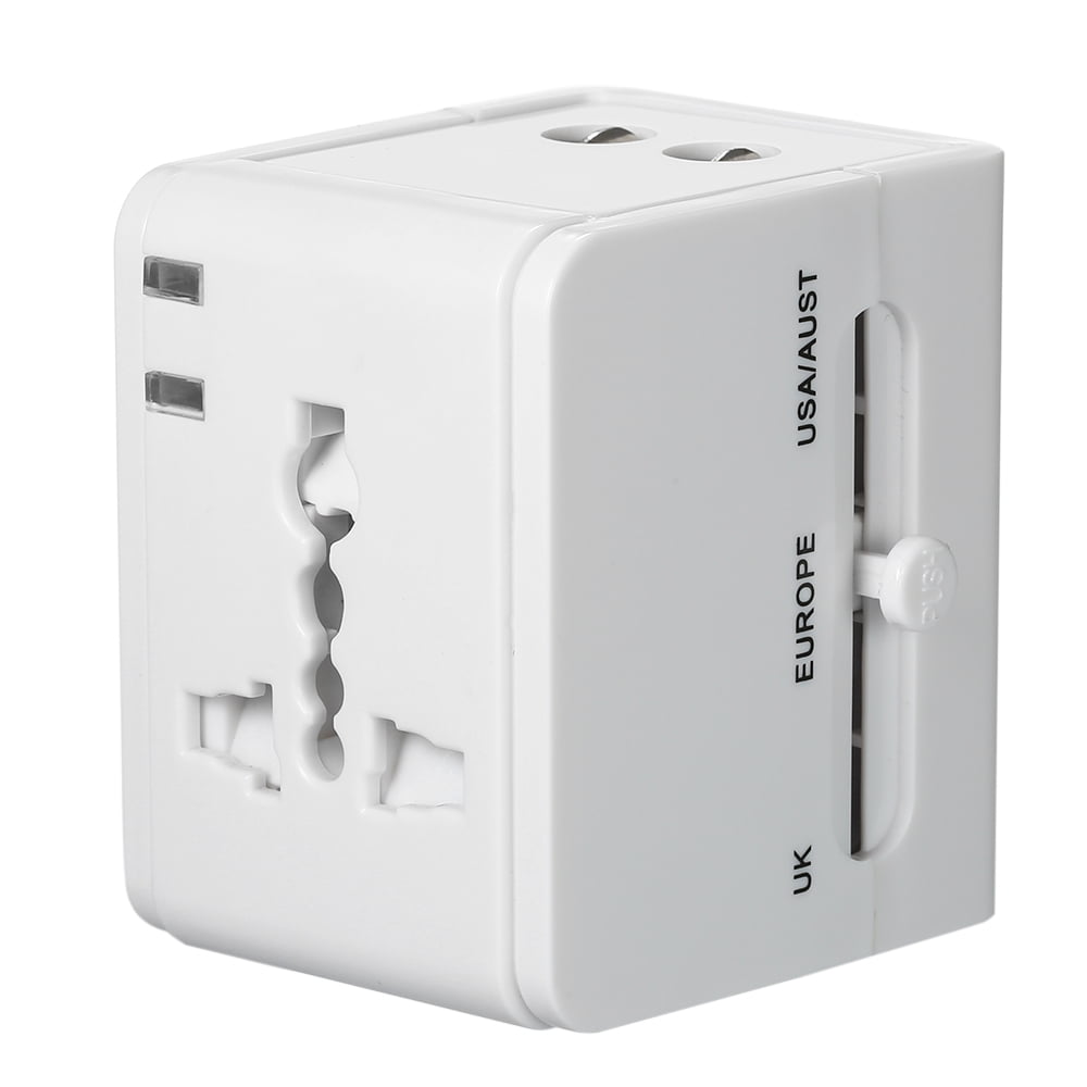 Plug-in 2-Way Adaptateur secteur avec double ports USB
