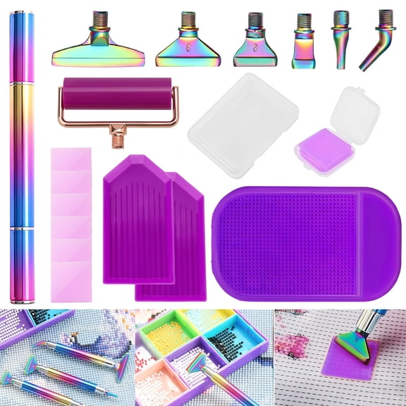 TSV Diamond Painting Pen with Multi-Placer Tips, DIY 5D Art Craft Tool Accessories
