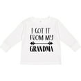 thumbnail image 3 of Inktastic I Got It From My Grandma Boys or Girls Long Sleeve Toddler T-Shirt, 3 of 5