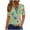 Green, variant on Raeneomay Oversized T Shirts for Women Summer Tops for Women Vacation Trendy V Neck Short Sleeve Shirts Casual Loose Spring Vintage Floral Print Comfy Tunic Clothes
