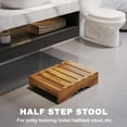 thumbnail image 4 of Acacia Wood Outdoor Steps, 3.5" Height Wooden Platform, Bed Step Stool for Adults Seniors Kids, Stepping Platforms for Bedside Bathroom Hot Tub, 4 of 7