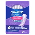 thumbnail image 3 of Always Discreet Adult Incontinence Pads for Women, Ultra Absorbency, Long Length, Postpartum Pads, 42 Count, 3 of 20