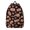 Football Leaf Black, variant on Football Icon White Pattern Backpack for School, Cute School Bag with Adjustable Shoulder Straps and Padded Back, 15.7"x11.8"x5.5"