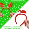 thumbnail image 4 of Diademas navideñas WODMAZ, 12 unidades, disfraz de reno, sombreros de fiesta, 4 of 7