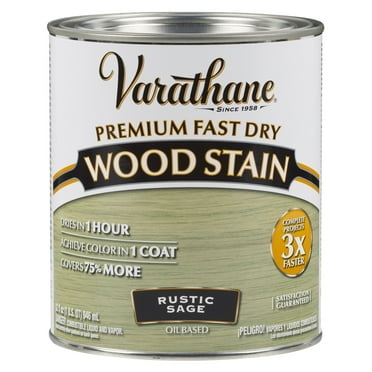Rustic Sage, Varathane Premium Fast Dry Wood Stain-297426, Quart, 2 Pack