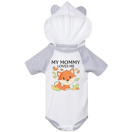 

Inktastic My Mommy Loves Me- little fox Gift Baby Boy or Baby Girl Bodysuit
