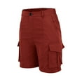 thumbnail image 5 of Mother's Day Gifts! QATAINLAV Womens Hiking Shorts Summer Casual High Waist Lightweight Cargo Shorts Althletic Workout Clothes with Pockets Wine XL, 5 of 6