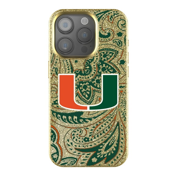Keyscaper Miami Hurricanes Paisley Bling iPhone Case