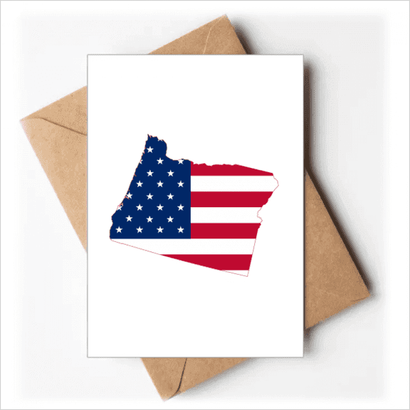 Oregon USA Map Stars Stripes Flag Greeting Cards You are Invited Invitations