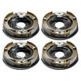 thumbnail image 1 of KFFKFF Electrical Towing Brake Assembly, Dimensions 12" x 2", Set of 2 Pairs Auto-Regulating Brake Kits Suitable for 7000 lbs Axle, 5-Point Installation, Support Plates, 1 of 9