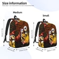 thumbnail image 2 of Goofa The Nightmare Before Christmas Pattern Durable Canvas Daypack - High-Quality Vintage Backpack, Compact & Versatile for Travel and Everyday Use-Small, 2 of 5