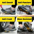 thumbnail image 5 of AUXDIQ Work Shoes Men Women Breathable Steel Toe Cap Industrial Trainers Lightweight Construction Sneakers Sport Shoes, 5 of 6
