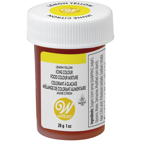 Wilton Lemon Yellow Icing Colour, Food Colouring, 1 oz