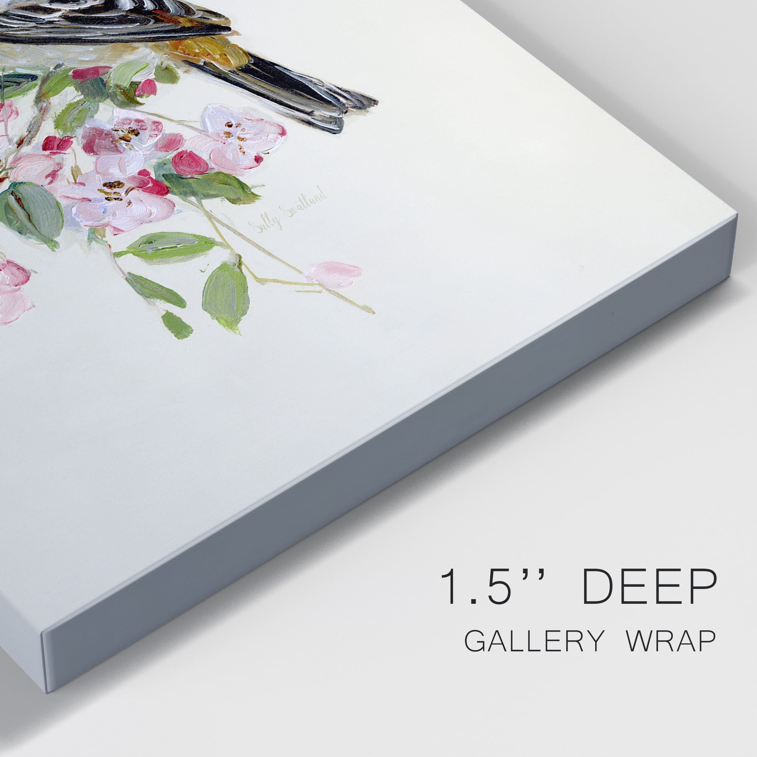 Spring Song Goldfinch Premium Gallery Wrapped Canvas - Ready to Hang - 24 x 36