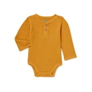 Garanimals Baby Boys Long Sleeve Thermal Bodysuit, Sizes 0 Months-24 Months