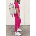thumbnail image 4 of Conjunto Deportivo PRETTYGARDEN 2025 de Dos Piezas para Mujer, Color Rojo Rosado, Talla S, 4 of 6
