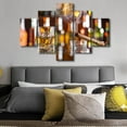 thumbnail image 3 of TISHIRON 5PCS Framed Whiskey Theme Canvas Wall Art Set,60"x32" Cigars with Whisky Wall Canvas Art Decor, 3 of 7