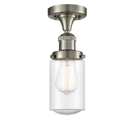 

Innovations Lighting 517-1Ch Dover Dover 5 Wide Semi-Flush Ceiling Fixture - Nickel