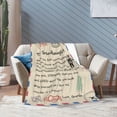 thumbnail image 7 of A Letter To My Granddaughter Blanket Gifts For Kids Adults - Lightweight Throw Blanket For Bedroom Living Room Decor Soft Fuzzy Fleece Cozy Plush Bed Couch 80"X60", 7 of 7