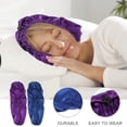 thumbnail image 3 of MasteelfCA 2Pcs Satin Sleeping Caps Creative Beauty Nightcap Elastic Shower Hat for Women, 3 of 8