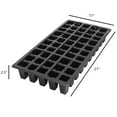 thumbnail image 3 of Sunpack 21"x11" 50-Cell Heavy Duty Insert, for Greenhouses, Gardening, and Seedlings, Black, 3 of 3