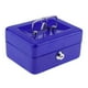 thumbnail image 1 of Caja de acero inoxidable para guardar monedas y billetes, con compartimentos, 15 cm Azul, 1 of 8
