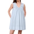 thumbnail image 6 of Taylonsss Womens Sleeveless V Neck A Line Dress with Pockets Casual Loose Fit Pleated Flowy Comfortable Summer Spring Beach Vacation Outfit Easy Wear Daily Use, 6 of 8