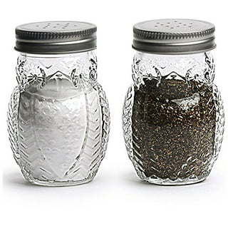 ExclusiveLane 'Desert Owl-Jar Pack' Handglazed Ceramic Salt & Pepper Shakers  Set with Terracotta Toothpick Holder & Wooden Tray - Salt Pepper Set for  Dining Table Fancy Salt Containers for Kitchen