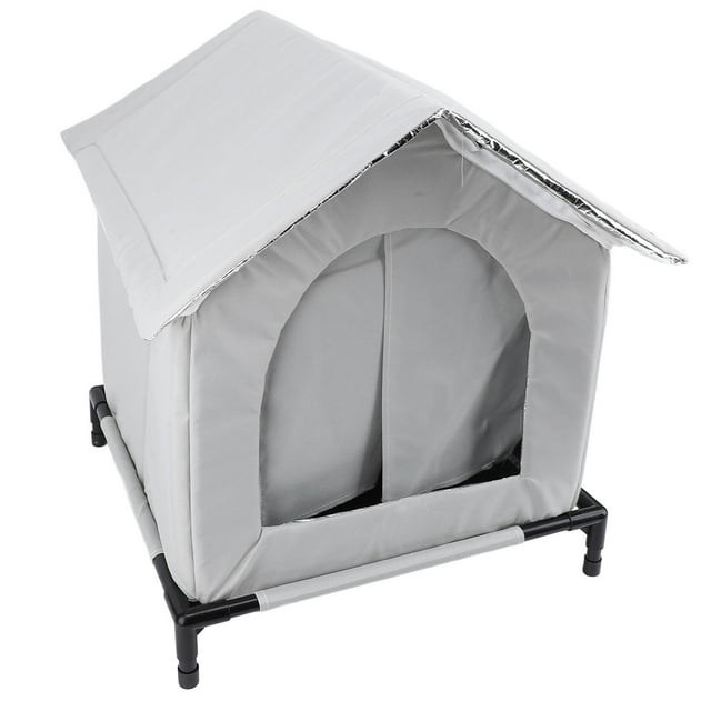 Casa para Gatos al Aire Libre, Refugio para Gatos Salvajes aislado Inmediable y resistente a la intemperie, Casa Elevada para Gatos Salvajes para Gatos de Interior Y Exterior